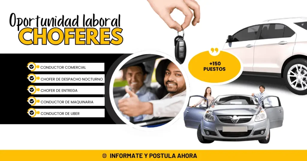 NUEVA CONVOCATORIA DE TRABAJO PARA CHOFERES