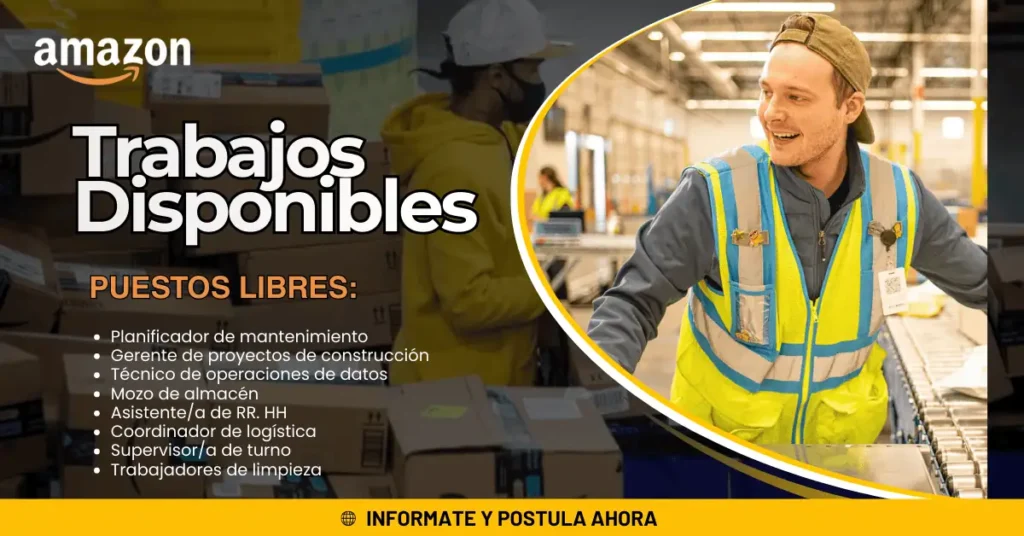 EMPLEOS DISPONIBLES EN AMAZON